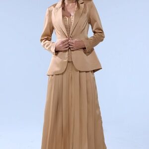 AKIRA HANSEL MOCHA SATIN PALAZZO PANT Size SS